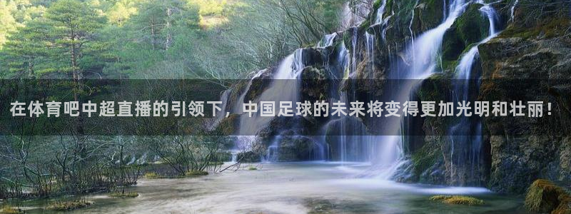 蜘蛛直播体育可可直播：在体育吧中超直播的引领下，中国足球的未来将变得更加光明和壮丽！